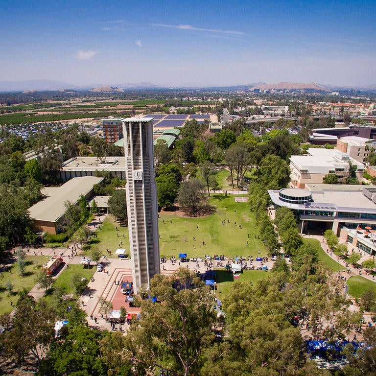 Ariel view of UCR campus